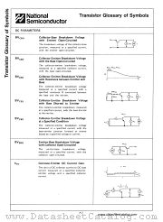 TRANSISTOR SYMBOLS datasheet pdf National Semiconductor